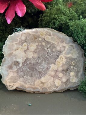 Pink Amethyst and Flower Agate